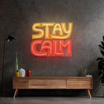 Stay Calm Led Neon Sign Light Pop Art
