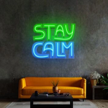 Stay Calm Led Neon Sign Light Pop Art