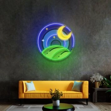 Starry Night Led Neon Sign Light Pop Art