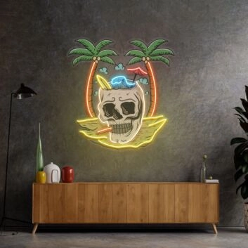 Skull Island Led Neon Sign Light Pop Art