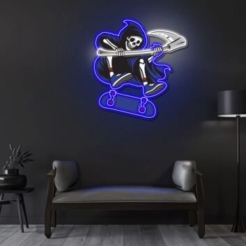 Reapers Neon Sign X Acrylic Artwork