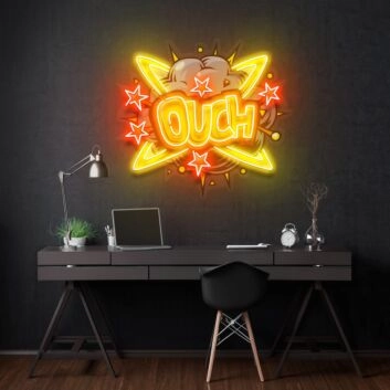 Ouch Led Neon Acrylic Artwork