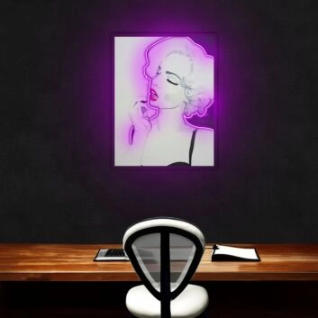 Marilyn Monroe Neon Sign X Acrylic Artwork