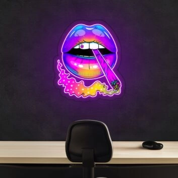 Magic Lip Neon Sign X Acrylic Artwork