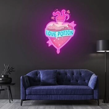 Love Potion Neon Sign X Acrylic Artwork