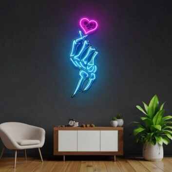 Love Hands Led Neon Acrylic Artwork