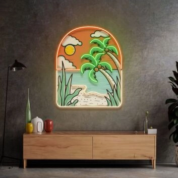 Hot Beach Led Neon Sign Light Pop Art