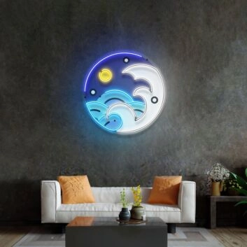 Fantastic Night Sky Led Neon Sign Light Pop Art