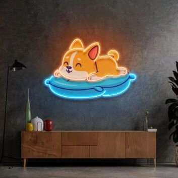 Cute Cat Chilling Led Neon Sign Light Pop Art