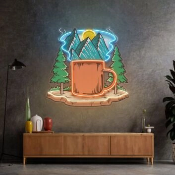 Cup Of Nature Led Neon Sign Light Pop Art