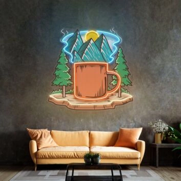 Cup Of Nature Led Neon Sign Light Pop Art