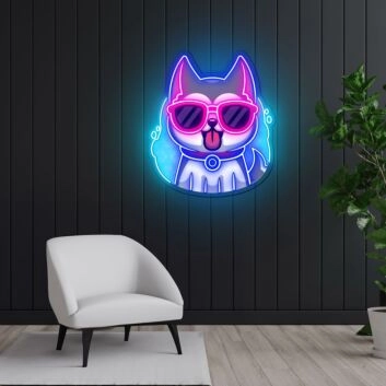 Cool Husky Dog Neon Sign X Acrylic Artwork