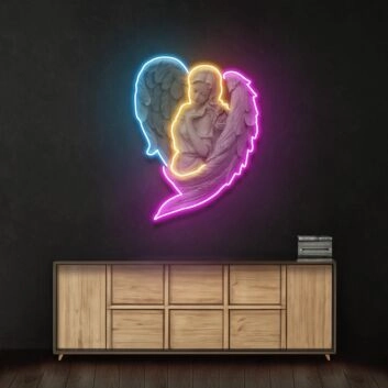 Angel Led Neon Acrylic Artwork