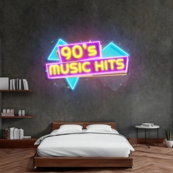 90S Music Hits Led Neon Acrylic Artwork