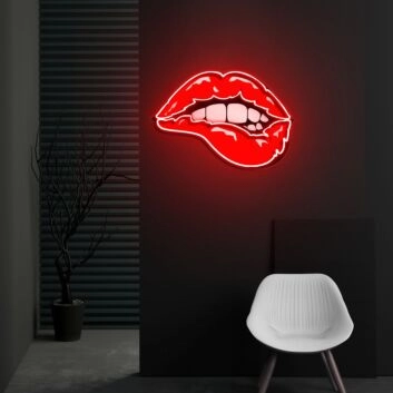 Taste Of Your Lips Neon X Acrylic Artwork