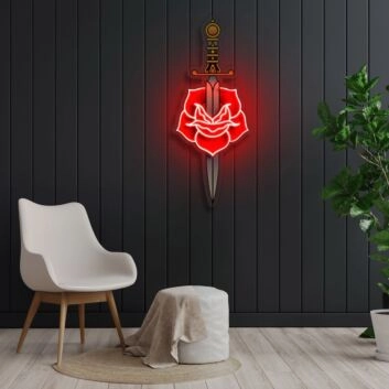 Love Hurts Neon X Acrylic Artwork