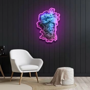 Is This Love Neon X Acrylic Artwork