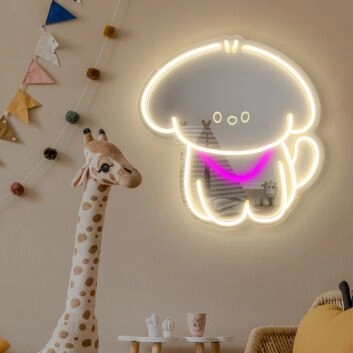 Puppy Love LED Mirror Neon Light