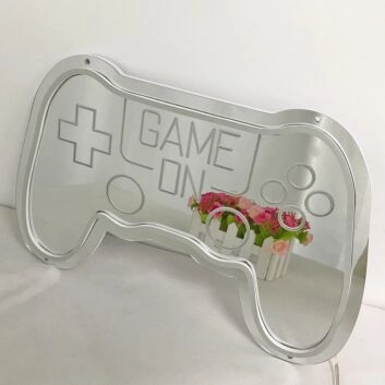 Gamer&#039;s Delight Colorful Mirror Neon Signs