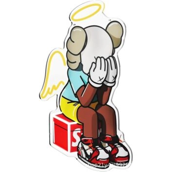 Facepalm Angel Led Neon Sign Light Pop Art