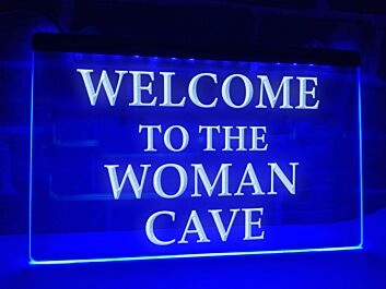 Woman Cave Hanging Neon Sign