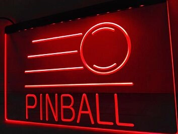 Pinball Hanging Neon Sign