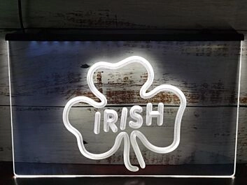 Irish Shamrock Hanging Neon Sign