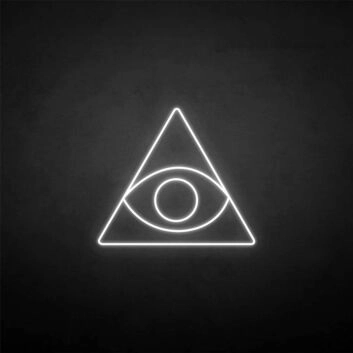 Triangle&amp;Eye&#39; neon sign