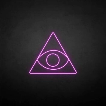 Triangle&amp;Eye&#39; neon sign
