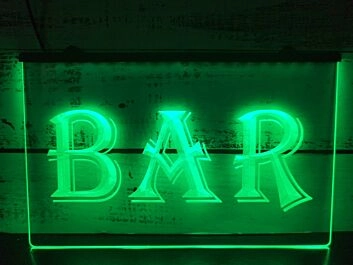 Bar Hanging Neon Sign