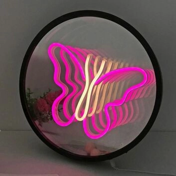 Elegant Butterfly 3D Mirror Effect