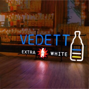 Extra White Iron Frame Neon Sign