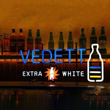 Extra White Iron Frame Neon Sign