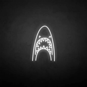 &#39;Shark head&#39; neon sign