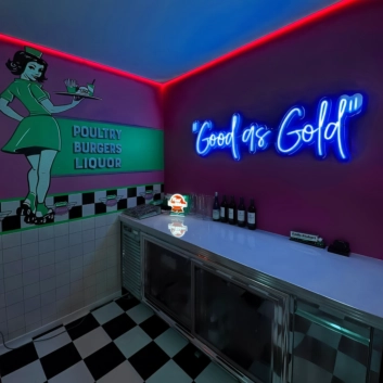 Golden Glory Good as Gold Neon Sign