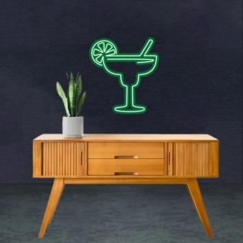 Cocktail Glass Neon Sign