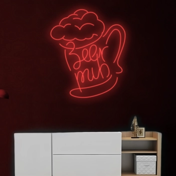Classic Beer Mug Neon Light