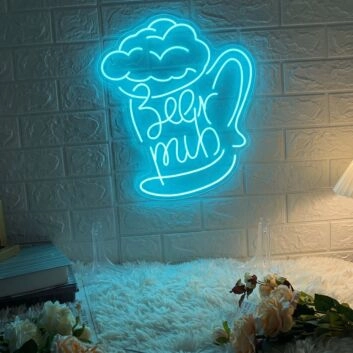 Classic Beer Mug Neon Light