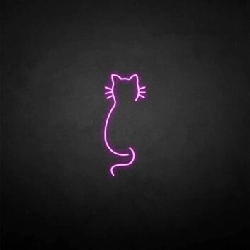 &#39;Cat back&#39; neon sign