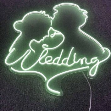 Customize Groom Kissing Bride&#039;s Forehead Style 1 Neon Light