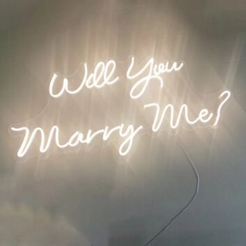 Will You Marry Me Proposal Style 1 Neon Light