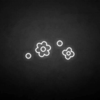 cute flowers&#39; neon sign