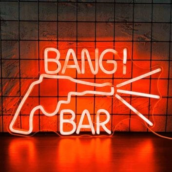 Customize GUN BANG! BAR Neon Light
