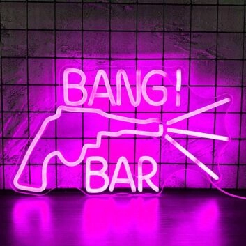 Customize GUN BANG! BAR Neon Light
