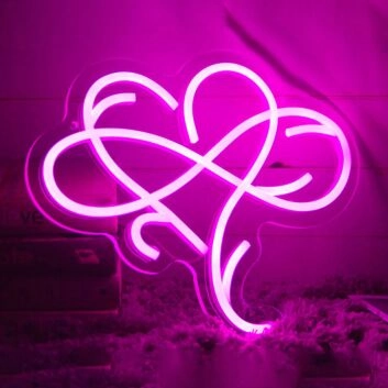 Infinite Love Heart Neon Light