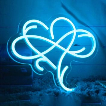 Infinite Love Heart Neon Light