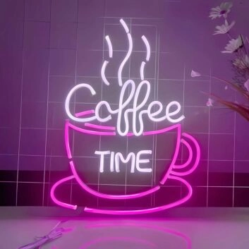 Customize Enjoy Coffee Time Neon Sign