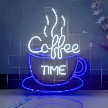 Customize Enjoy Coffee Time Neon Sign