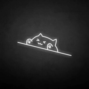 &#39;Happy cat&#39; neon sign