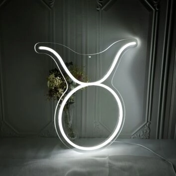 Taurus Zodiac Sign Neon